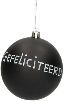 Stern Fabrik Kerstbal - Gefeliciteerd - krijt/krijtbord kerstbal - 8 cm - kunststof
