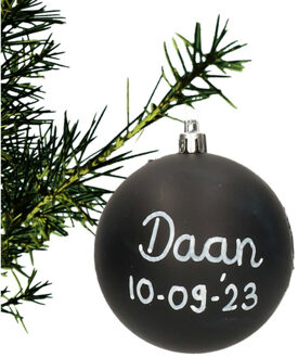 Stern Fabrik Kerstbal met naam - krijt/krijtbord kerstbal - 8 cm - kunststof