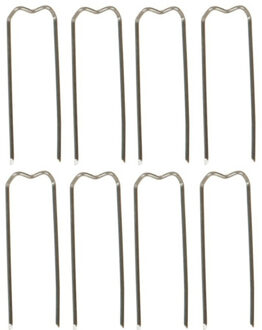 Stern Fabrik Steekkrammen - 50x stuks - 35 mm - krammetjes/patentkrammen/klemmetjes Zilver