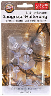 Stern Fabrik Zuignappen/montage systeem - met sleuf - 24 stuks - 3,5 cm