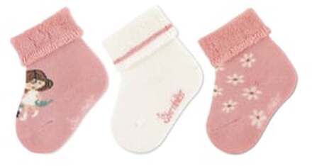 Sterntaler Baby Sokken 3-Pak Meisjes Licht Roze Roze/lichtroze - 17/18