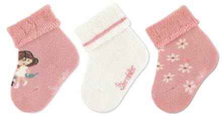 Sterntaler Baby Sokken 3-Pak Meisjes Licht Roze Roze/lichtroze