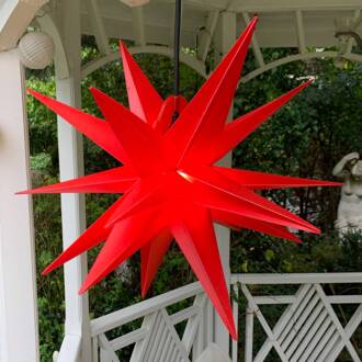 Sterntaler Decoratie-ster XXL buiten, 18-punten, Ø 80 cm rood
