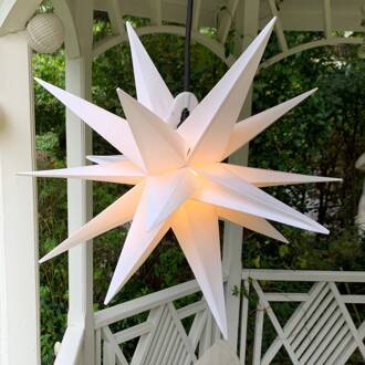 Sterntaler Decoratie-ster XXL buiten, 18-punten, Ø 80 cm wit