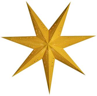 Sterntaler fluweel papieren ster, Ø 75 cm geel