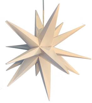 Sterntaler LED-decoratie-ster, 18-punten, Ø 25 cm, wit