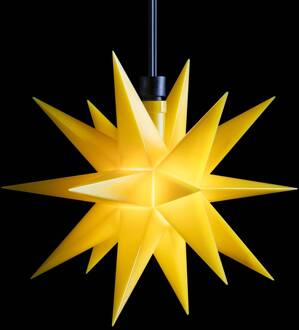 Sterntaler LED ster, buiten, 18-punten Ø 12 cm batterij, geel