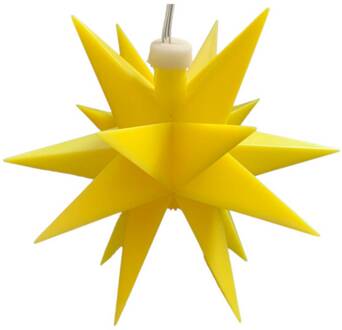 Sterntaler LED-ster, geel, 18 punten, Ø 12 cm, batterij