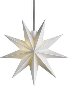 Sterntaler LED-ster, wit, Ø 11 cm, 9 punten, IP44 batterij