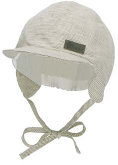 Sterntaler Peaked cap gestreept donkergroen - 35 cm