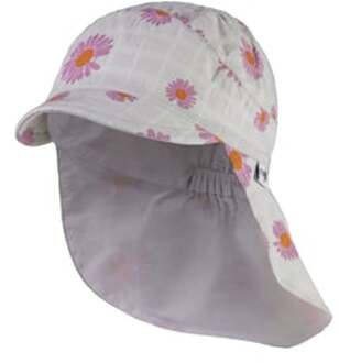 Sterntaler Peaked cap met nekbeschermende bloem lichtgroen - 49 cm
