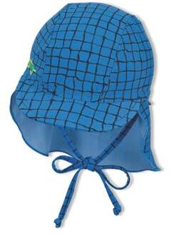 Sterntaler Peaked cap met nekbescherming blauw - 47 cm