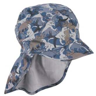 Sterntaler Peaked cap met nekbescherming blauw - 49 cm