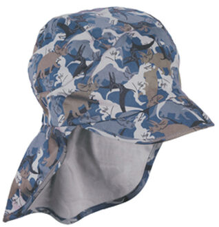 Sterntaler Peaked cap met nekbescherming blauw - 51 cm
