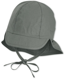 Sterntaler Peaked cap met nekbescherming donkergroen