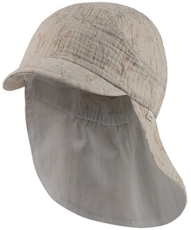 Sterntaler Peaked cap met nekbescherming gras beige