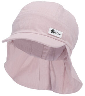 Sterntaler Peaked cap met nekbescherming linnen karakter roze Roze/lichtroze - 47 cm