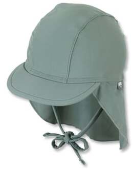 Sterntaler Peaked cap met nekbescherming mat groen - 45 cm