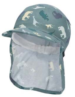 Sterntaler Peaked cap met nekbescherming Safari donkergroen - 51 cm