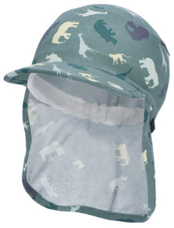 Sterntaler Peaked cap met nekbescherming Safari donkergroen