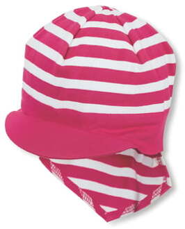 Sterntaler Pirate sjaal met nekbescherming magenta Roze/lichtroze - 45 cm