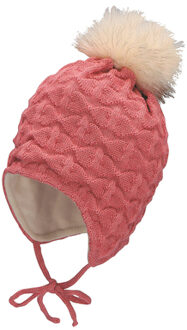Sterntaler Pom pom hoed structuur roze Roze/lichtroze - 39 cm