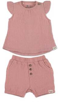 Sterntaler Set shirt met korte broek lichtroze Roze/lichtroze - 86