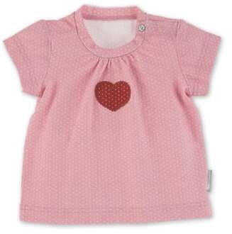 Sterntaler Shirt met korte mouwen hart lichtrood Roze/lichtroze - 62