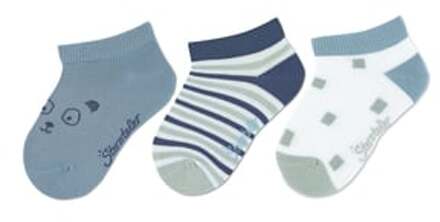 Sterntaler Sneaker sokken 3-pack lichtblauw - 17/18