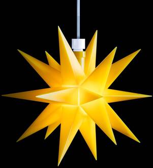 Sterntaler Voor binnen - 18-puntige ster 12 cm geel