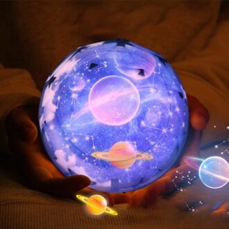 Sterrenhemel Nachtlampje Planeet Magic Projector Aarde Universe Led Lamp Kleurrijke Draaien Knipperende Ster Kids Baby Christmas Universe / Not Rotate