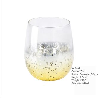 Sterrenhemel Water Cup Creatieve Persoonlijkheid Trend Melk Thee Koffie Melk Mannen En Vrouwen Koppels Leuke Meisjes Super Leuke Bril A sterrenhemel gouden