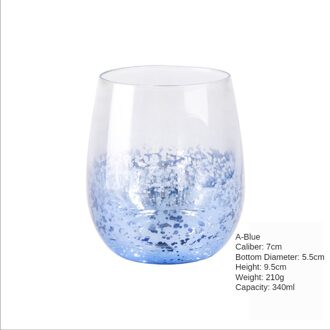 Sterrenhemel Water Cup Creatieve Persoonlijkheid Trend Melk Thee Koffie Melk Mannen En Vrouwen Koppels Leuke Meisjes Super Leuke Bril A sterrenhemel lucht blauw