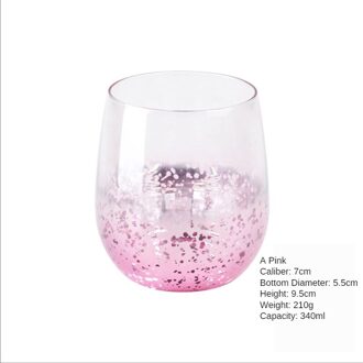 Sterrenhemel Water Cup Creatieve Persoonlijkheid Trend Melk Thee Koffie Melk Mannen En Vrouwen Koppels Leuke Meisjes Super Leuke Bril A sterrenhemel lucht roze