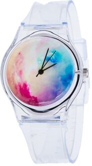 Sterrenhemel Wijzerplaat Horloges Voor Vrouwen Mode Transparante Dames Quartz Horloge Vrouwelijke Polshorloge Reloj Mujer