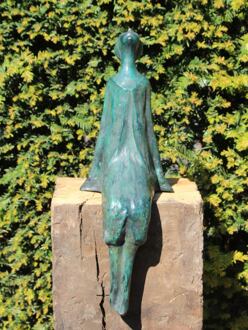 Sterrenkijker brons, groen gepatineerd