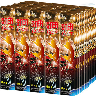 Sterretjes 16cm 50 pak a 8 stuks