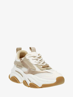 Steve Madden Dames sneaker possession-e coconut milk bronze Wit - 37