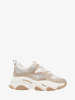 Steve Madden Dames sneakers privy sneaker silver gold cream Zilver - 39