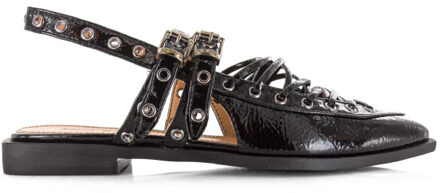 Steve Madden Galanti black patent slingback sandalen dames Zwart - 37