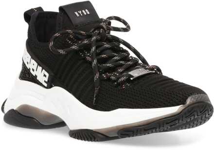 Steve Madden Maxilla-R-E damestrainers in zwart