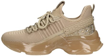 Steve Madden Maxilla-R sneaker met strass Beige - 37