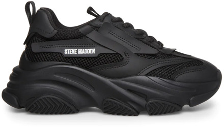 Steve Madden Possession-E Sneaker, Dames Casual Schoenen Steve Madden , Black , Dames - 40 EU