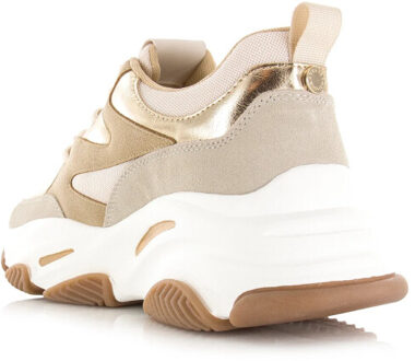 Steve Madden Progressive light bronze lage sneakers dames Beige - 38