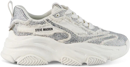 Steve Madden Zilveren Sneakers Steve Madden , Gray , Dames - 37 Eu,38 1/2 Eu,38 Eu,39 EU