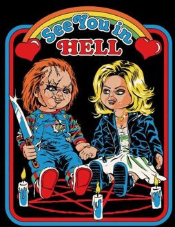 Steven Rhodes Chucky See You In Hell Men's T-Shirt - Black - S - Zwart