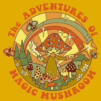 Steven Rhodes The Adventures Of Magic Mushroom Hoodie - Mustard - M Meerdere kleuren