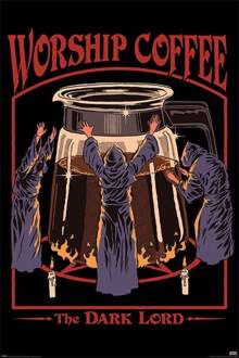 Steven Rhodes Worship Coffee Poster 61x91,5cm Multikleur