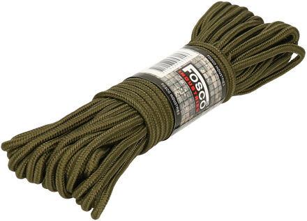 Stevig outdoor touw - 5 mm - 15 meter lang - koord - groen - multifunctioneel bindtouw