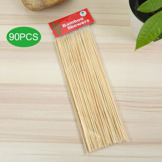 Stevige Bamboe Spies Sticks Bbq Fruit Shish Kebab Natuurlijke Hout 25Cm Sticks Barbecue Stok Hr 100 stk